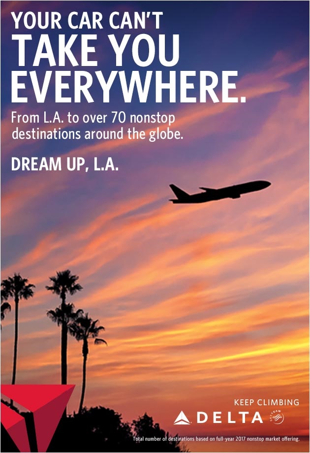 Media take note of Delta’s refreshed ‘Dream Up, L.A.’ ad campaign